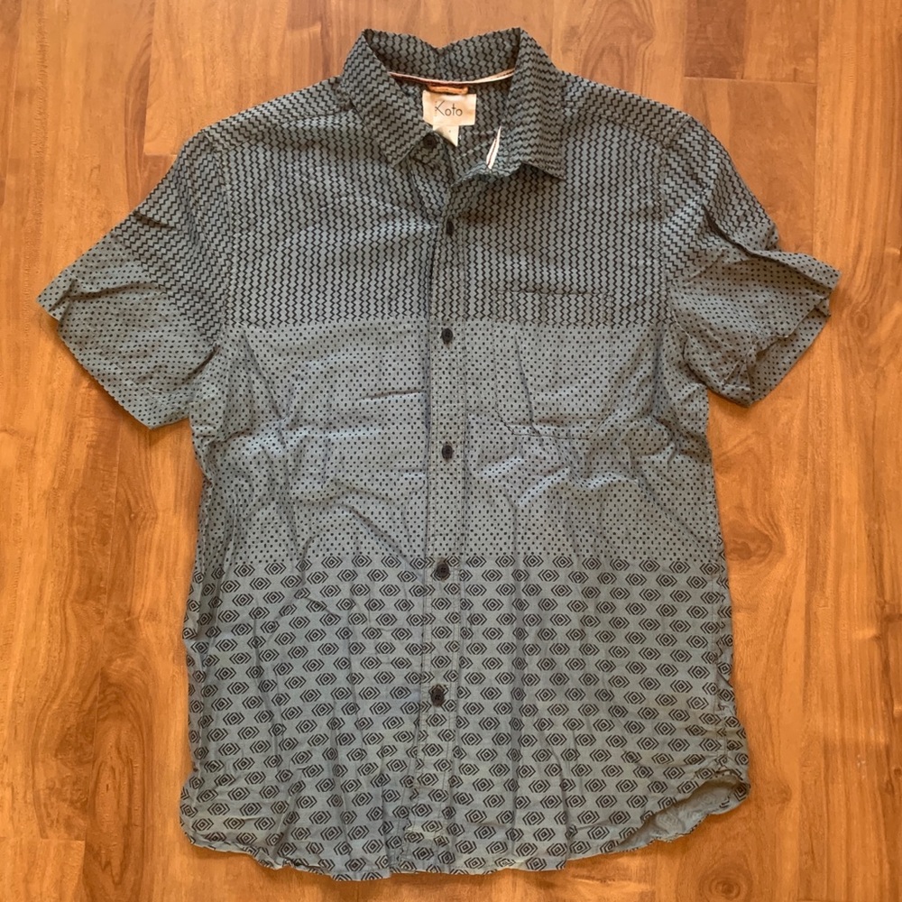 💙Men’s Koto Short Sleeve Button Down Shirt